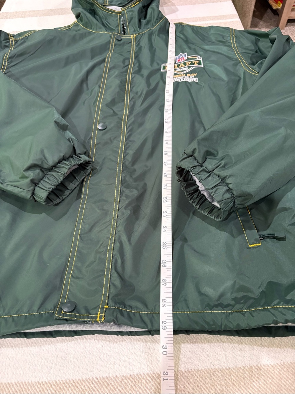 Dunbrooke 2025 NFL Draft Green Bay Hooded Lined Stadium Jacket Wind/Rain  Large - Picture 3 of 14